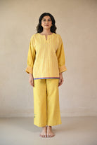 Twilight Tunic - Sunny Yellow - CiceroniTopsRang by Rajvi