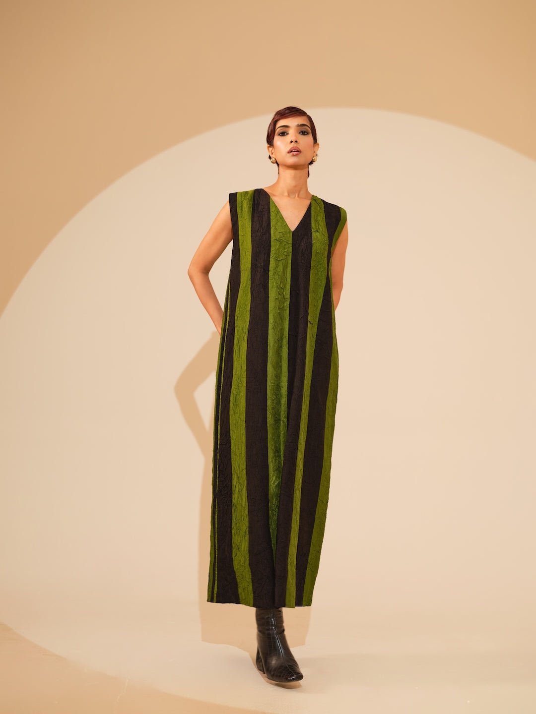 Twin Dress - Jade and Black - CiceroniDressesStoique