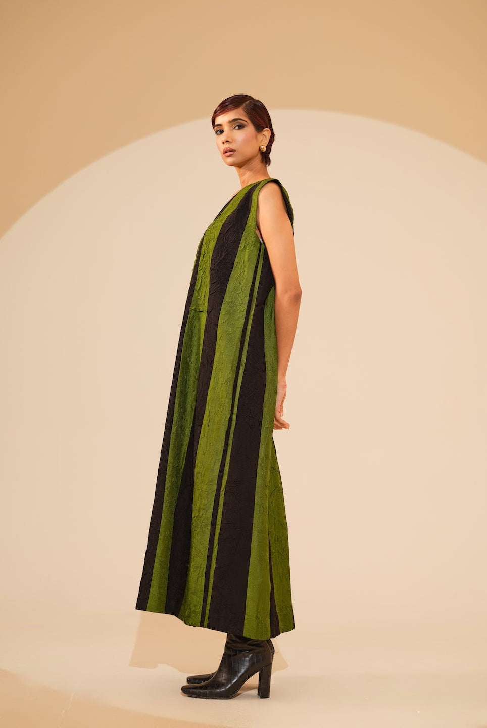 Twin Dress - Jade and Black - CiceroniDressesStoique