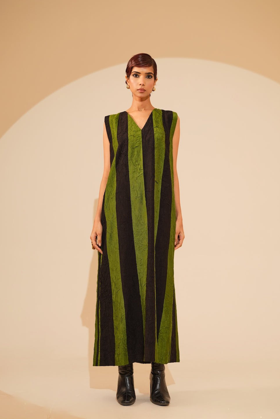 Twin Dress - Jade and Black - CiceroniDressesStoique