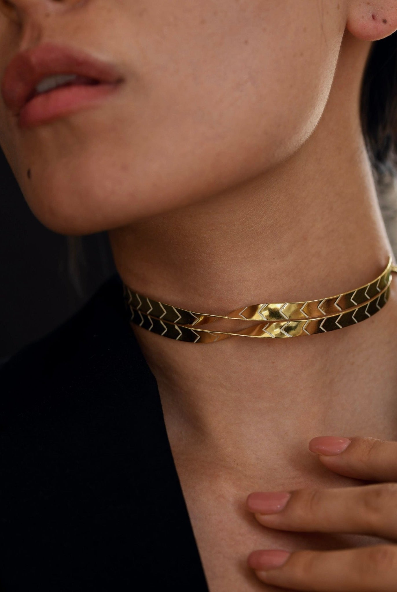 Twisted Enamel Choker - CiceroniChokerThe Loom Art