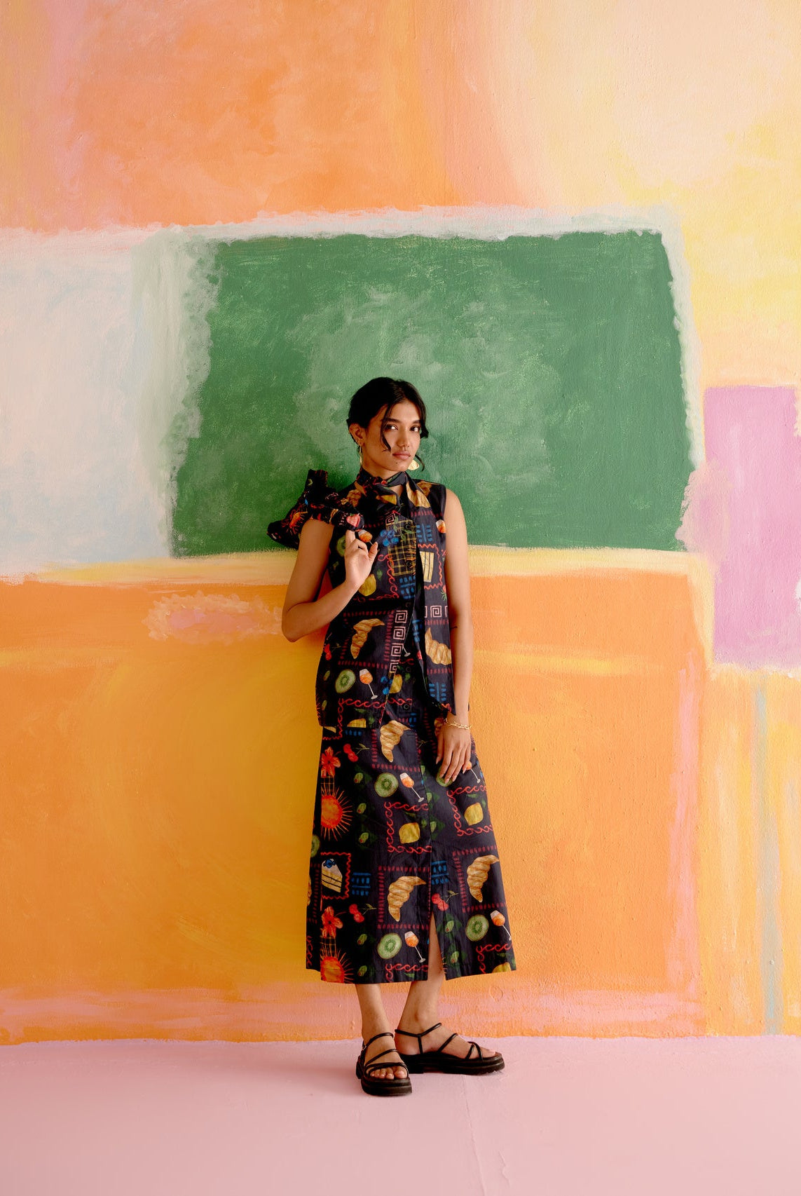 Ukiyo Co - ord Skirt Set in Aloha Print - CiceroniSkirt SetHappi Space