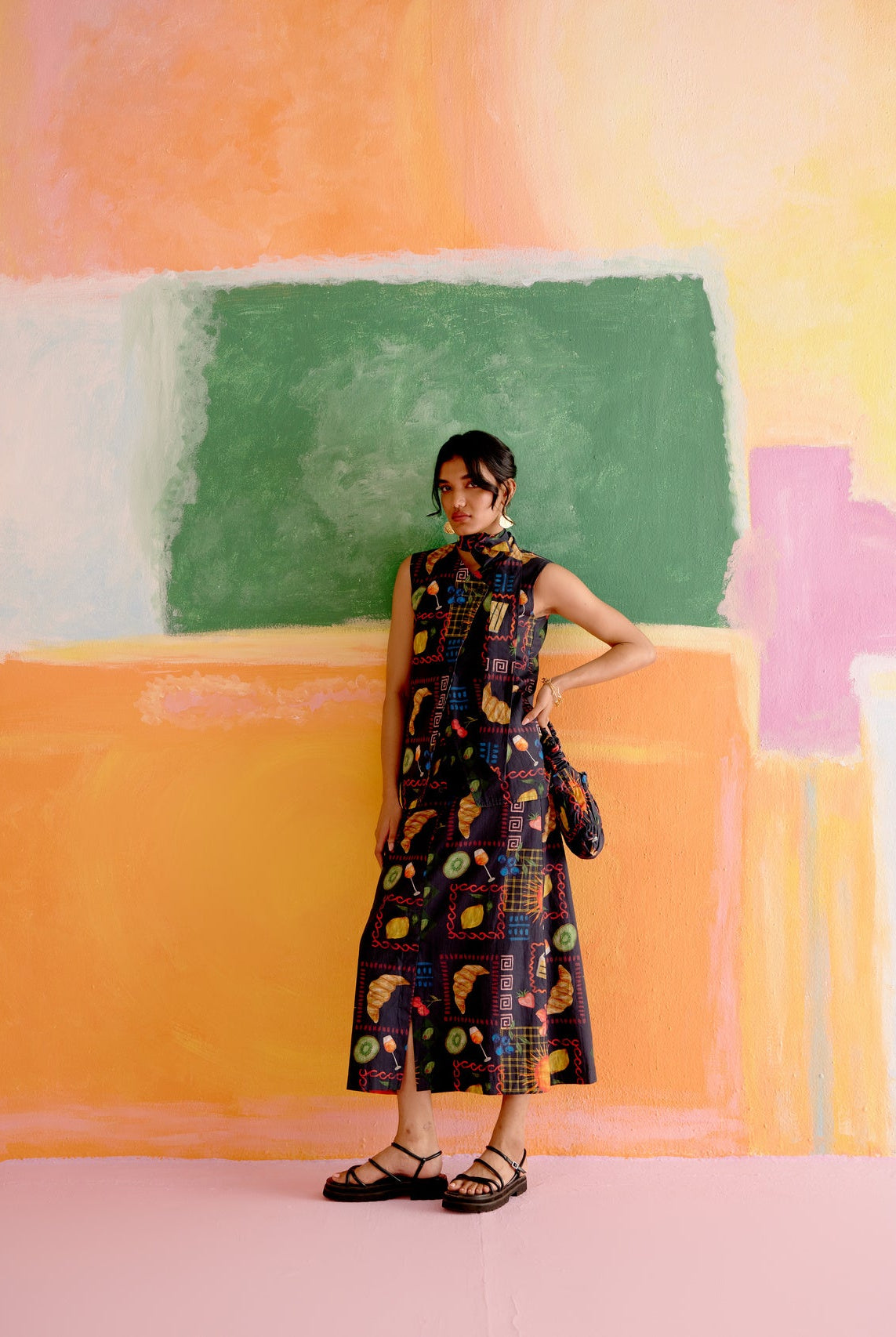 Ukiyo Co - ord Skirt Set in Aloha Print - CiceroniSkirt SetHappi Space