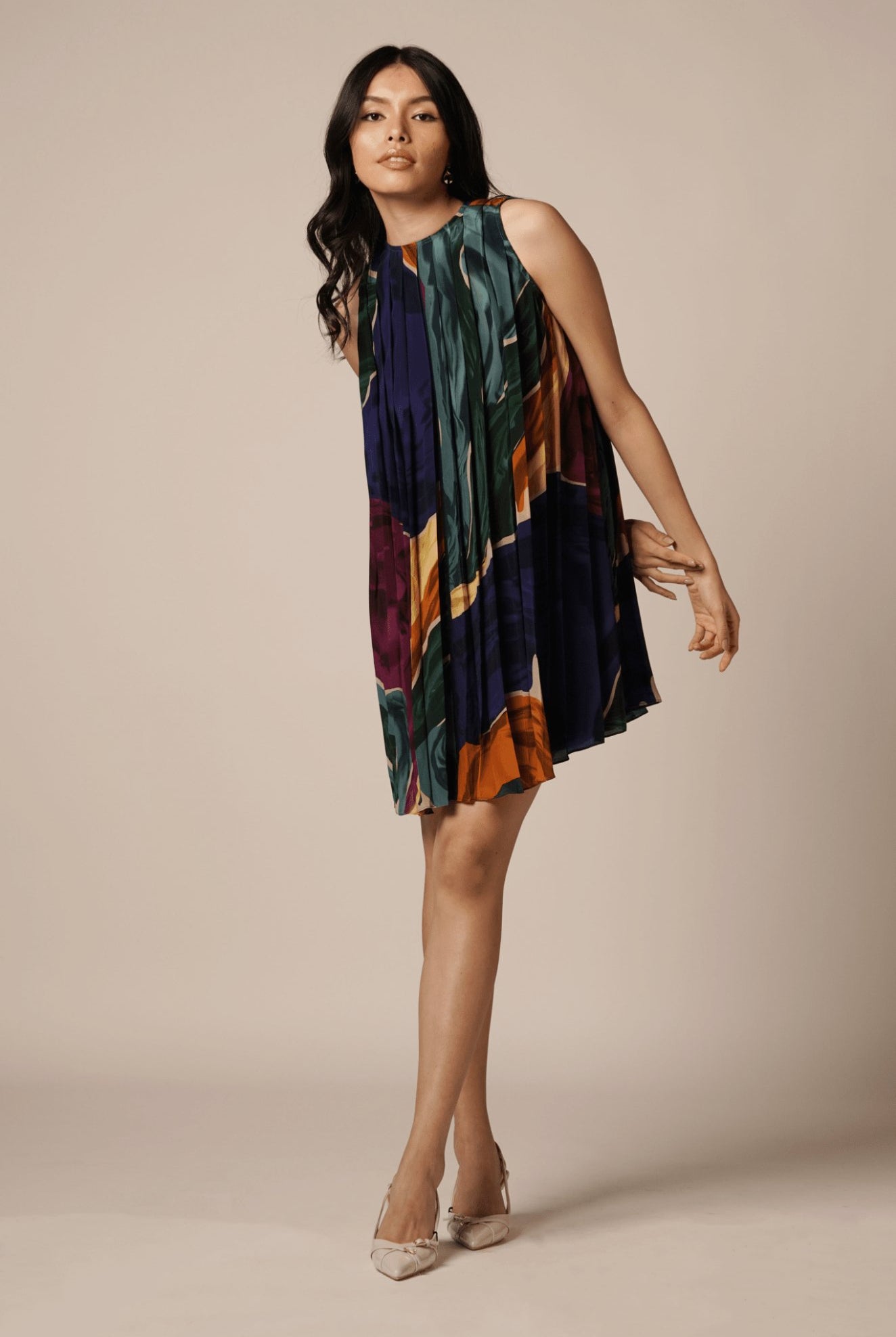 Umi Pleated Dress - CiceroniDressesAdvait