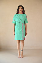Uncut Dress with Front Fold - Mint Green - CiceroniDressesRang by Rajvi