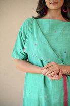 Uncut Dress with Front Fold - Mint Green - CiceroniDressesRang by Rajvi