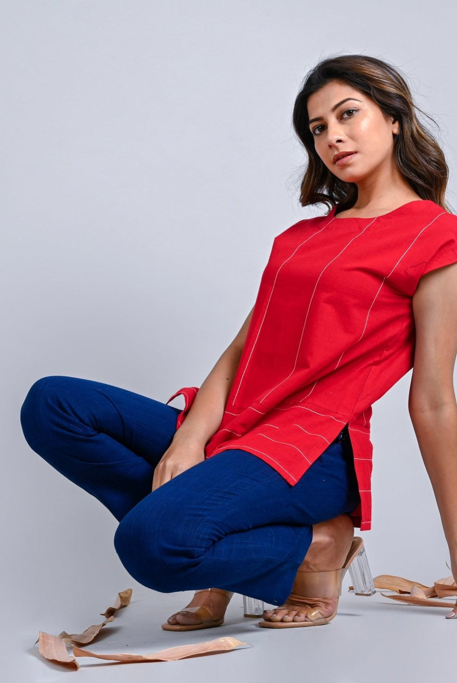 Uncut Tunic - CiceroniTopsRang by Rajvi