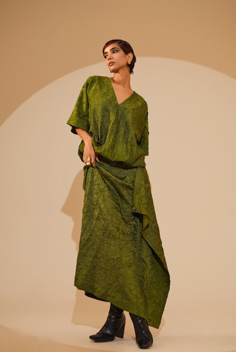 Unfold Dress - Jade Green - CiceroniDressesStoique