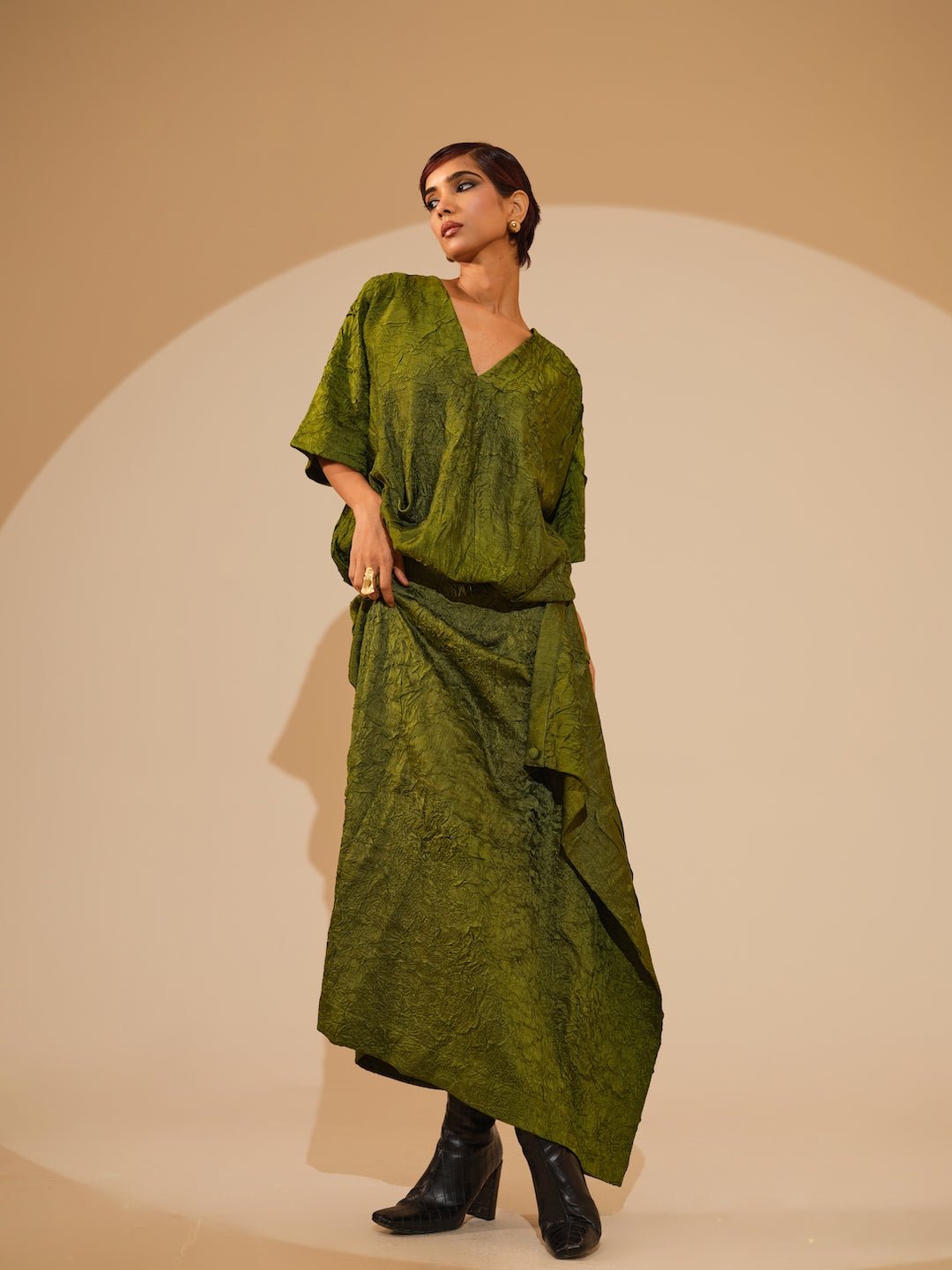 Unfold Dress - Jade Green - CiceroniDressesStoique