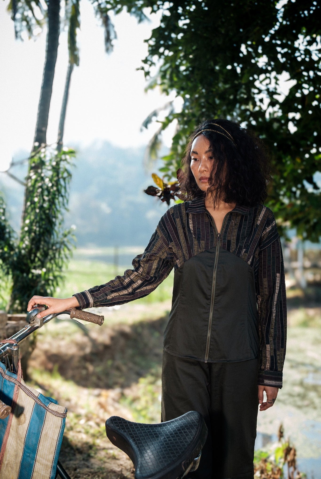 Upcycled Arizona Shirt - Black Copper - CiceroniWomen ShirtsThe Terra Tribe