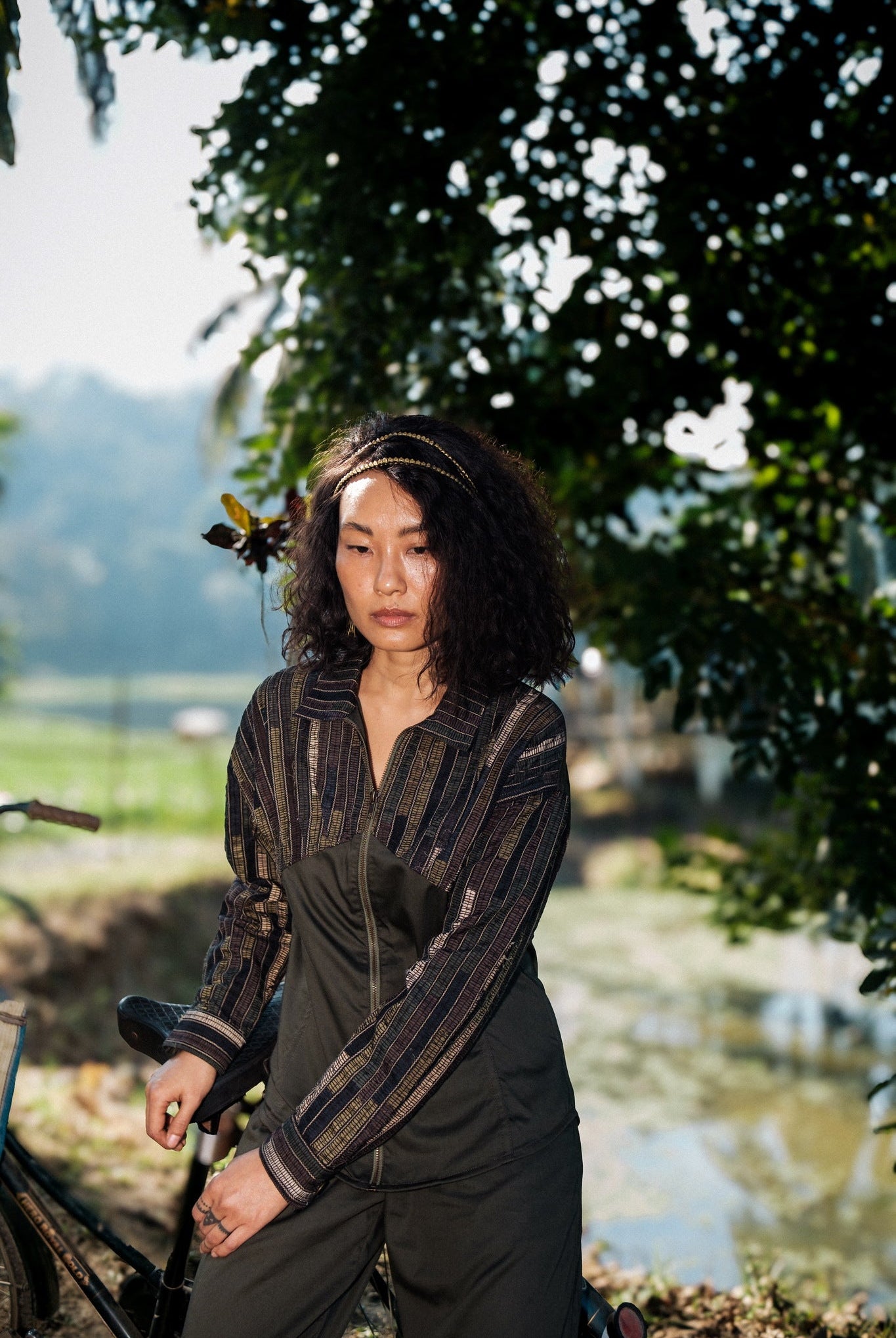 Upcycled Arizona Shirt - Black Copper - CiceroniWomen ShirtsThe Terra Tribe
