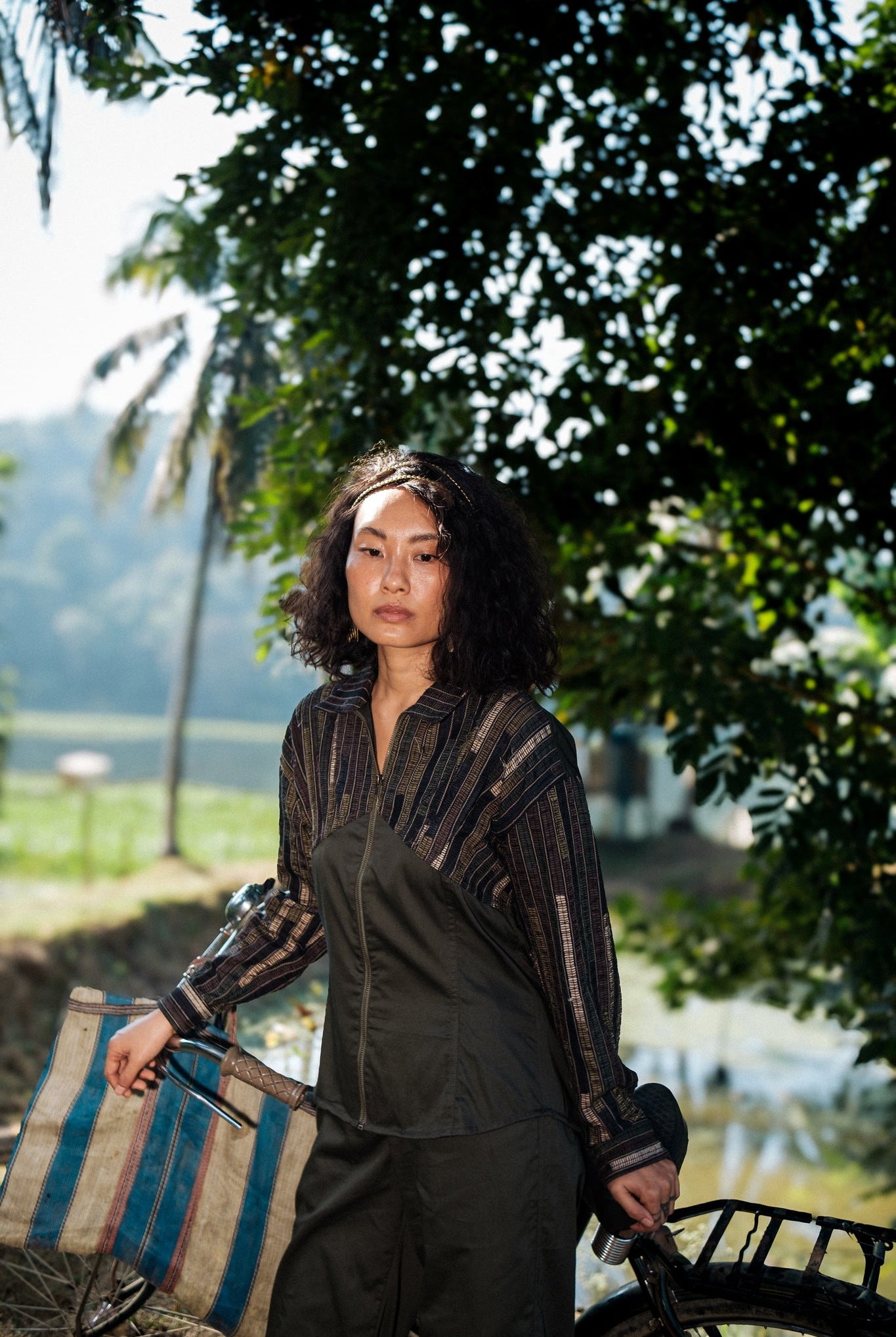 Upcycled Arizona Shirt - Black Copper - CiceroniWomen ShirtsThe Terra Tribe