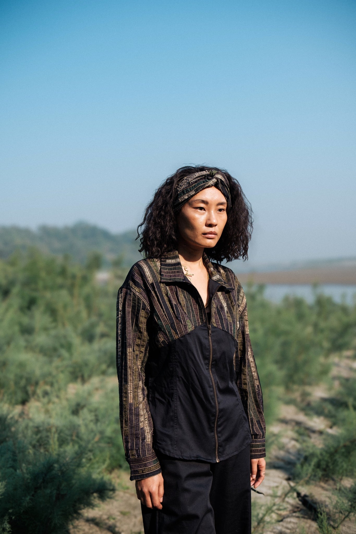 Upcycled Arizona Shirt - Black Copper - CiceroniWomen ShirtsThe Terra Tribe