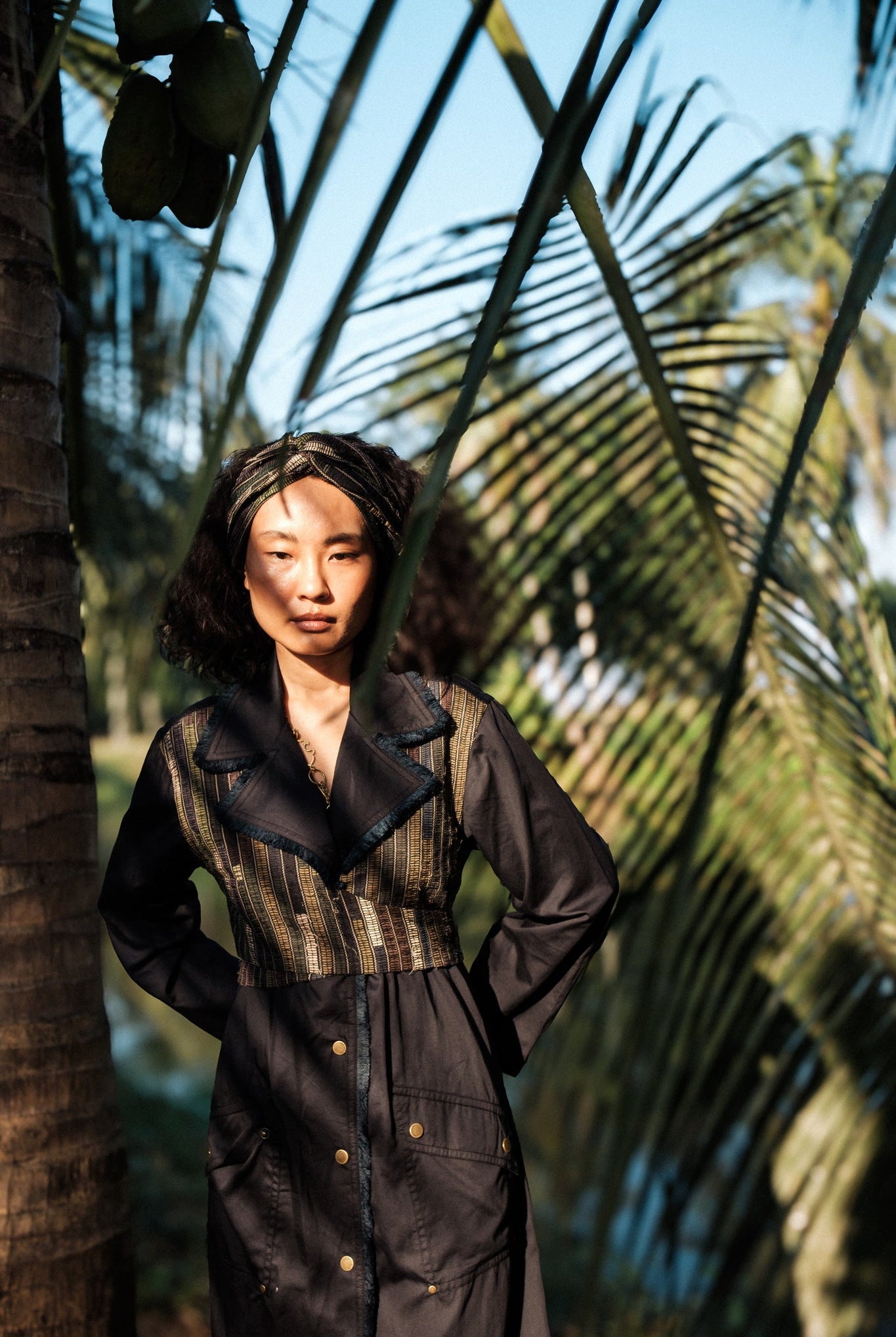 Upcycled Copenhagen Trench - Black Copper - CiceroniTrench CoatThe Terra Tribe