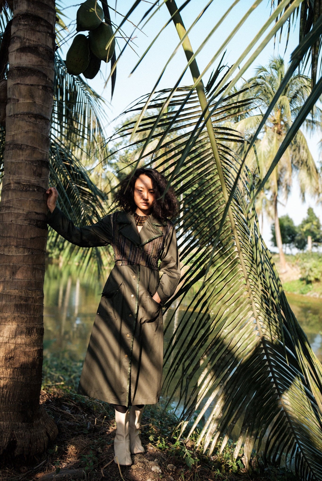 Upcycled Copenhagen Trench - Black Copper - CiceroniTrench CoatThe Terra Tribe