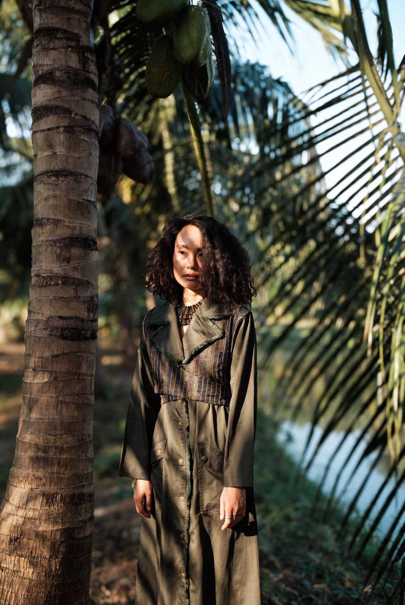 Upcycled Copenhagen Trench - Black Copper - CiceroniTrench CoatThe Terra Tribe