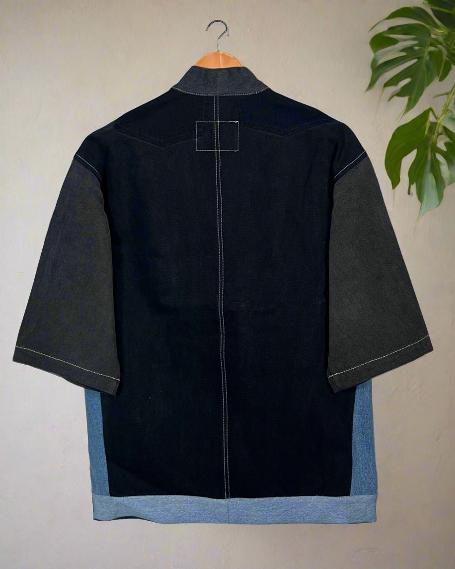 Upcycled Denim Kimono Jacket | 195 - CiceroniKimonoUn Denim