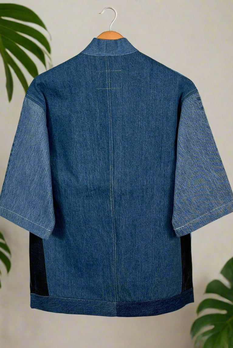 Upcycled Denim Kimono Jacket | 201 - CiceroniKimonoUn Denim