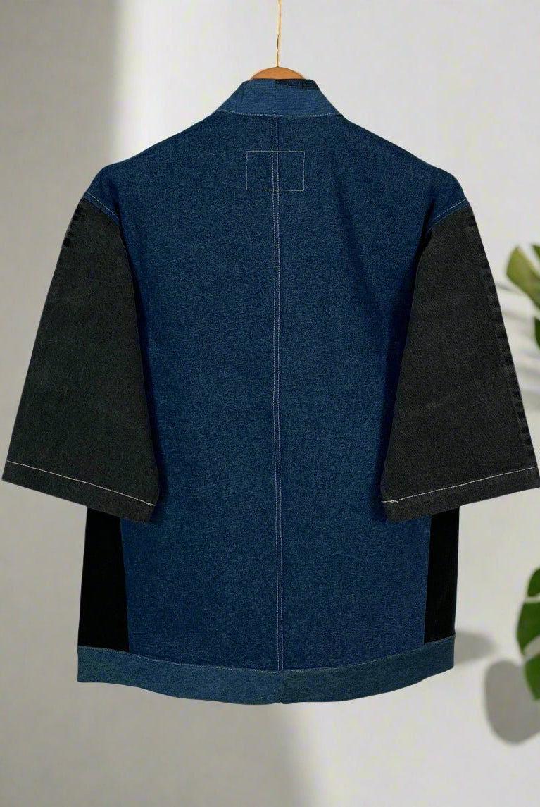 Upcycled Denim Kimono Jacket | K222 - CiceroniKimonoUn Denim