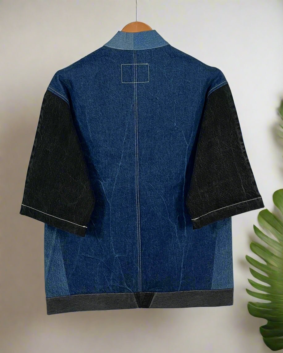 Upcycled Denim Kimono Jacket | K224 - CiceroniKimonoUn Denim