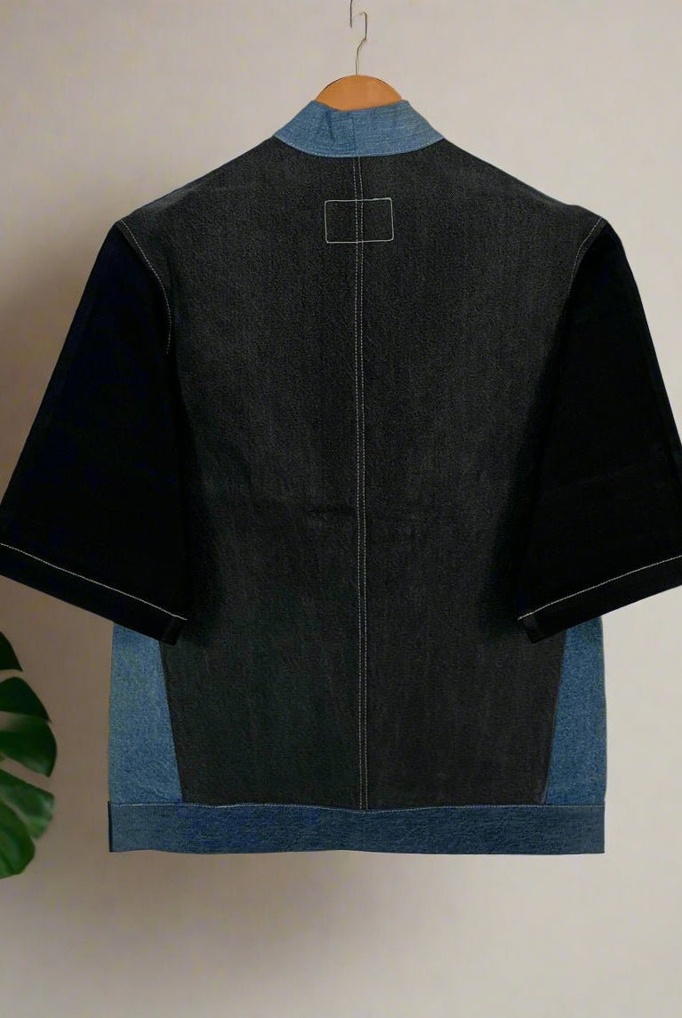 Upcycled Denim Kimono Jacket | K231 - CiceroniKimonoUn Denim