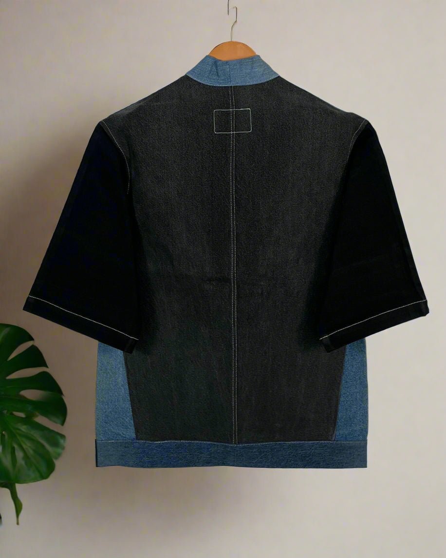 Upcycled Denim Kimono Jacket | K231 - CiceroniKimonoUn Denim