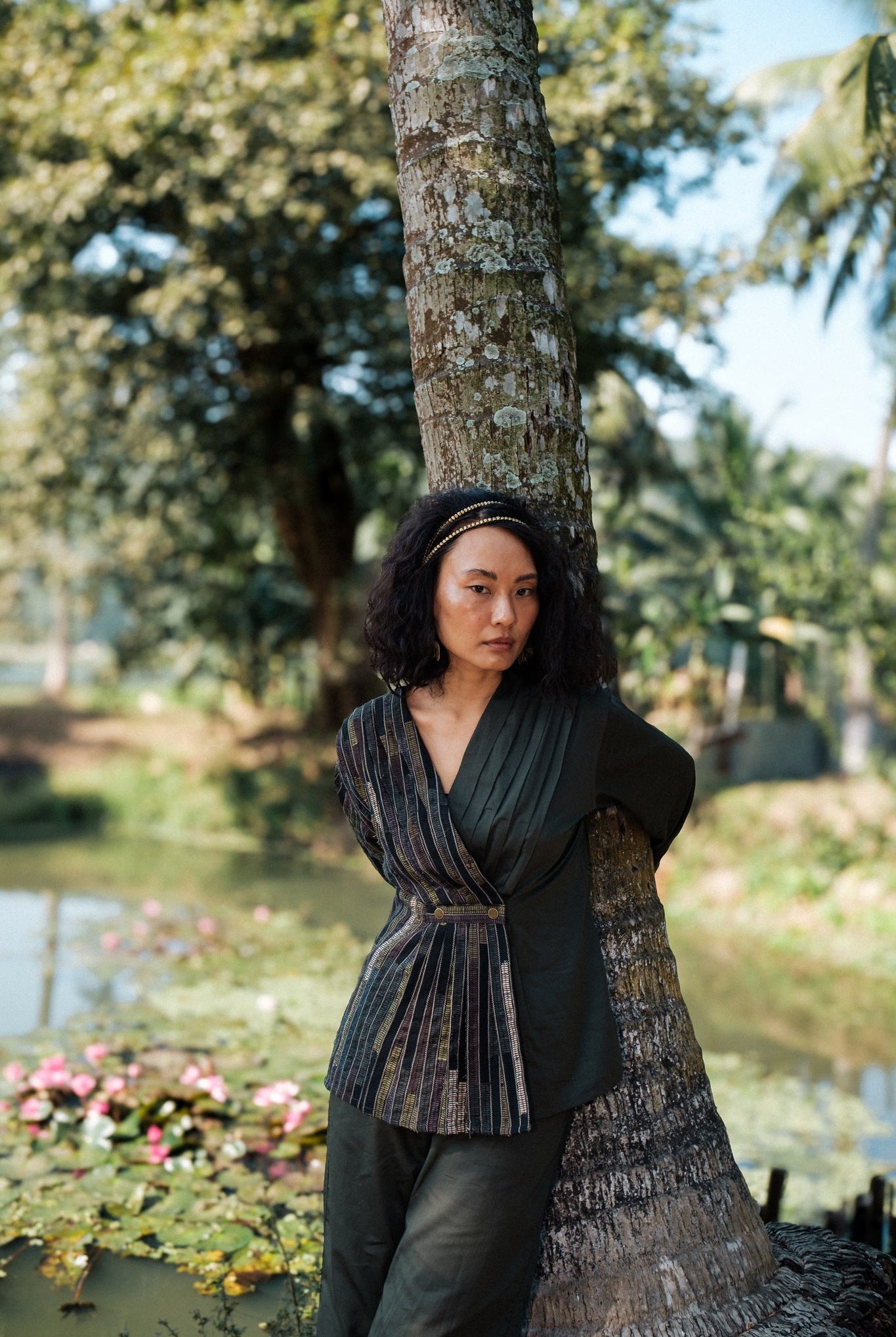 Upcycled Florence Top - Green - CiceroniTopsThe Terra Tribe