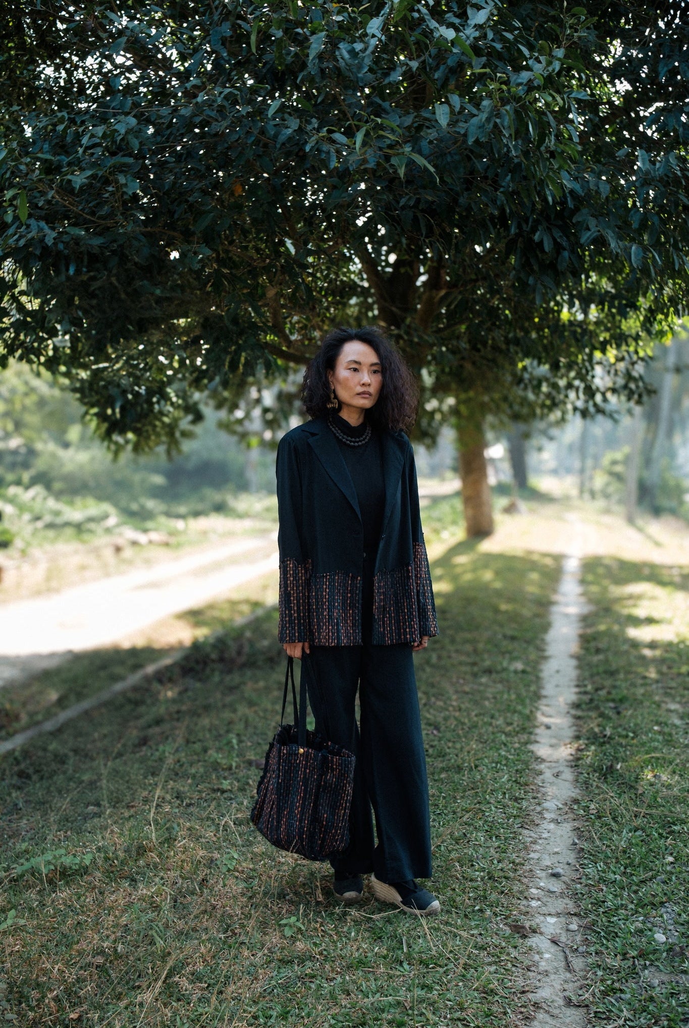 Upcycled Sailor Flared Pants - Black - CiceroniPantsThe Terra Tribe