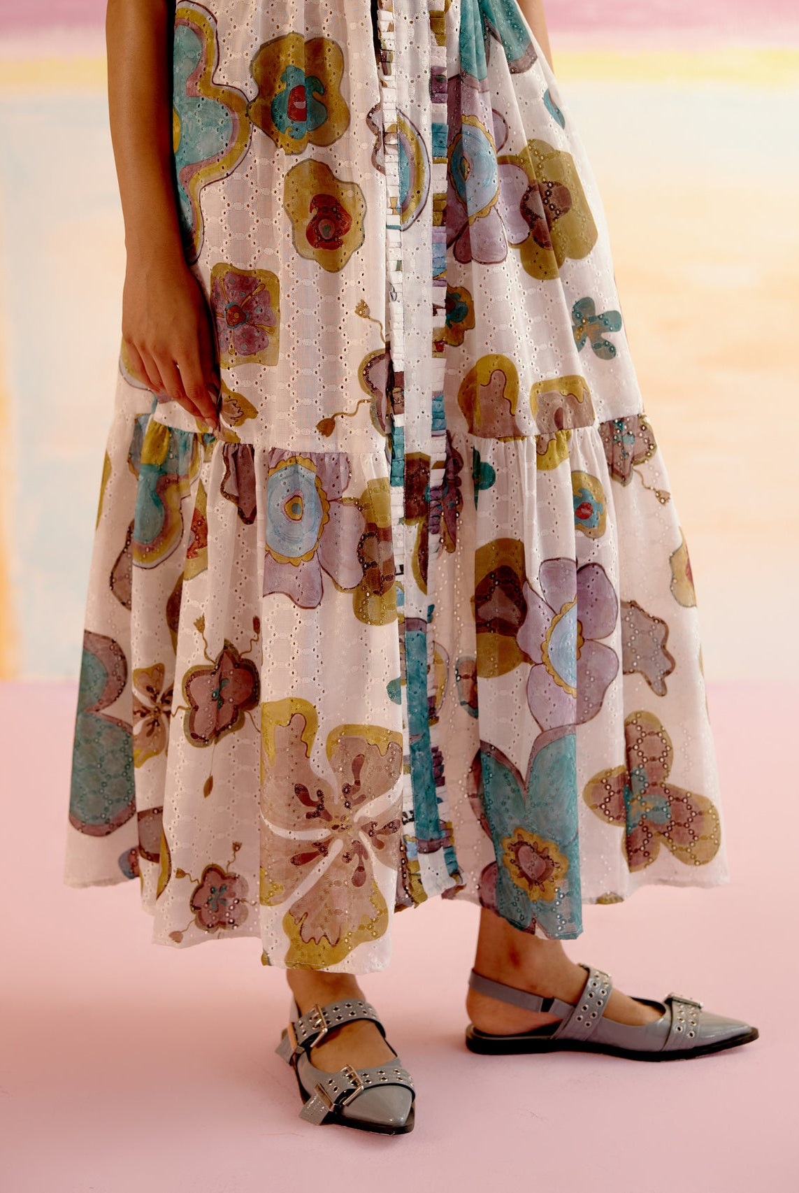 Valentine Dress in Joy of Life Print - CiceroniDressesHappi Space