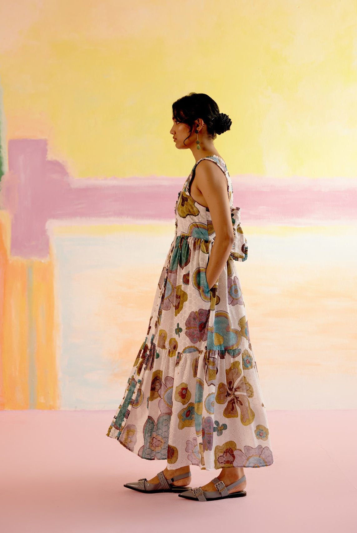 Valentine Dress in Joy of Life Print - CiceroniDressesHappi Space
