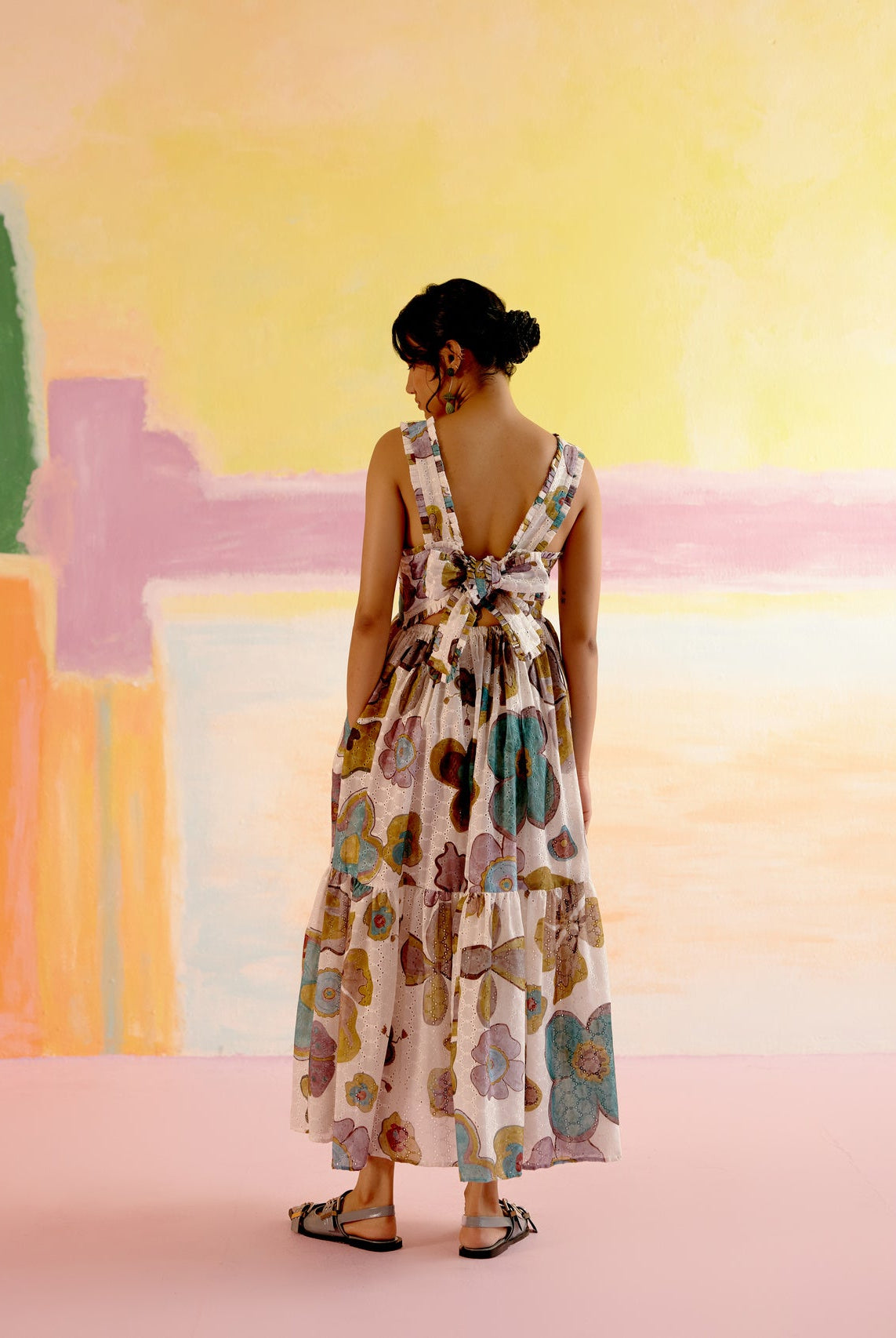 Valentine Dress in Joy of Life Print - CiceroniDressesHappi Space