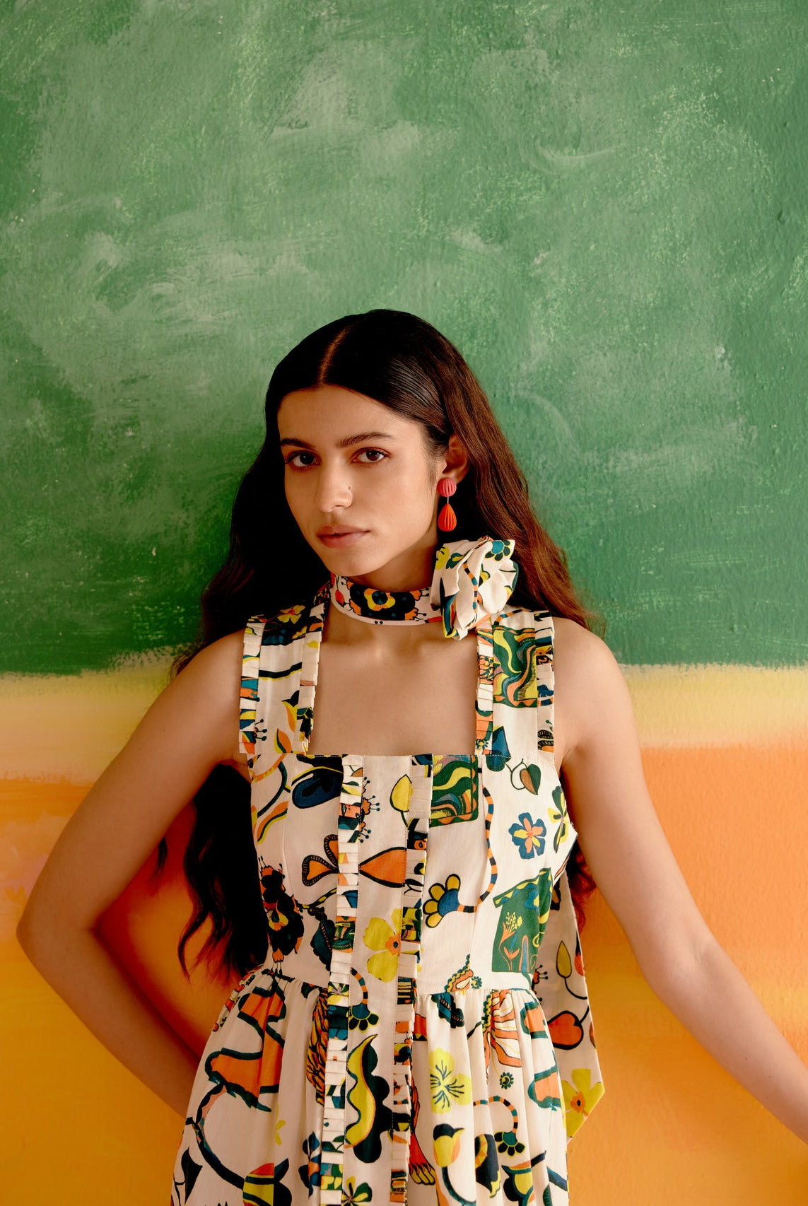 Valentine Maxi Dress in Kakapo Print - CiceroniDressesHappi Space