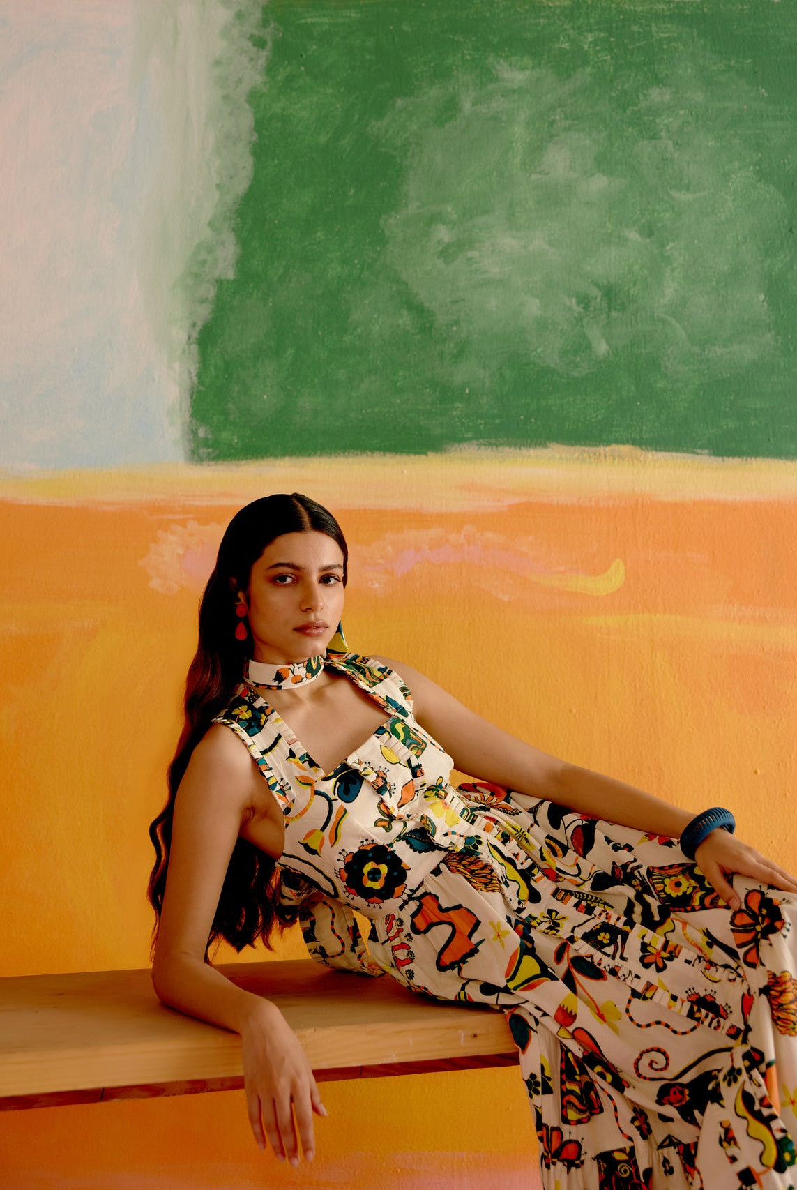 Valentine Maxi Dress in Kakapo Print - CiceroniDressesHappi Space