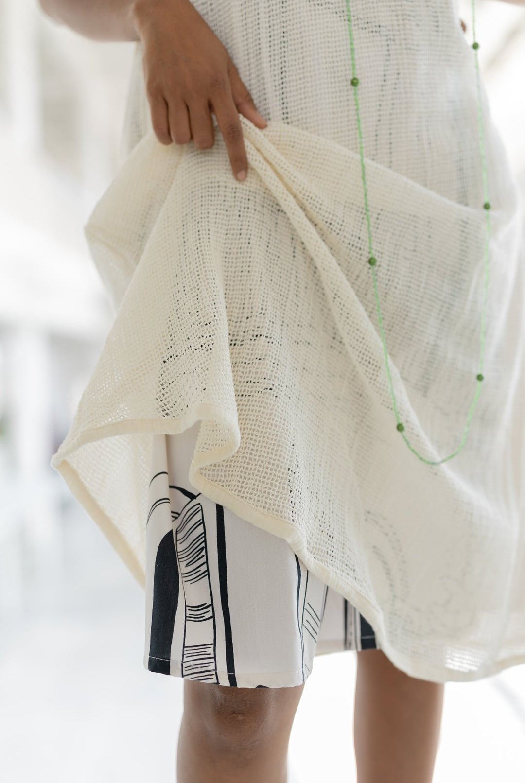 Vanilla Mesh Dress with Vistas Slip - CiceroniDressesSilai Studio