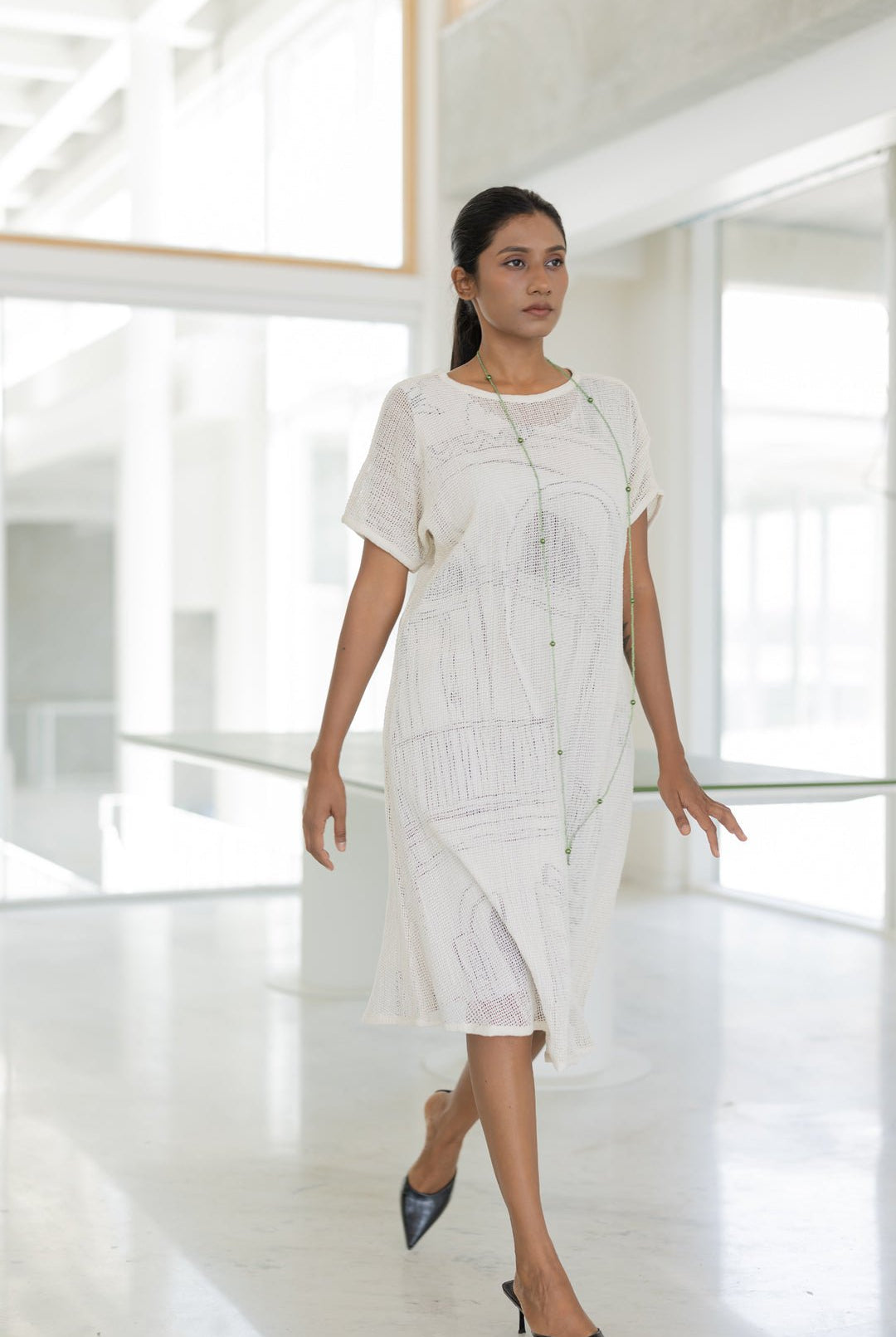 Vanilla Mesh Dress with Vistas Slip - CiceroniDressesSilai Studio