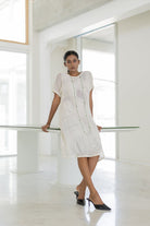 Vanilla Mesh Dress with Vistas Slip - CiceroniDressesSilai Studio