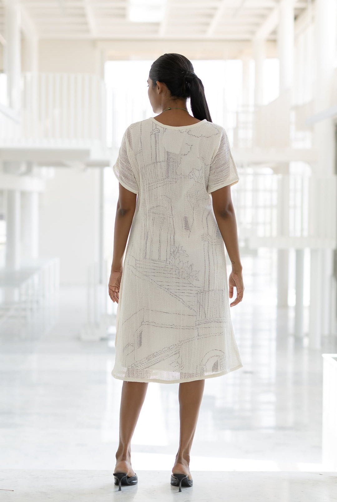 Vanilla Mesh Dress with Vistas Slip - CiceroniDressesSilai Studio