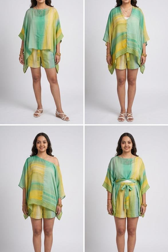 Verdant Tie Up Set - CiceroniCo-ord SetArtbeats by Keerthana