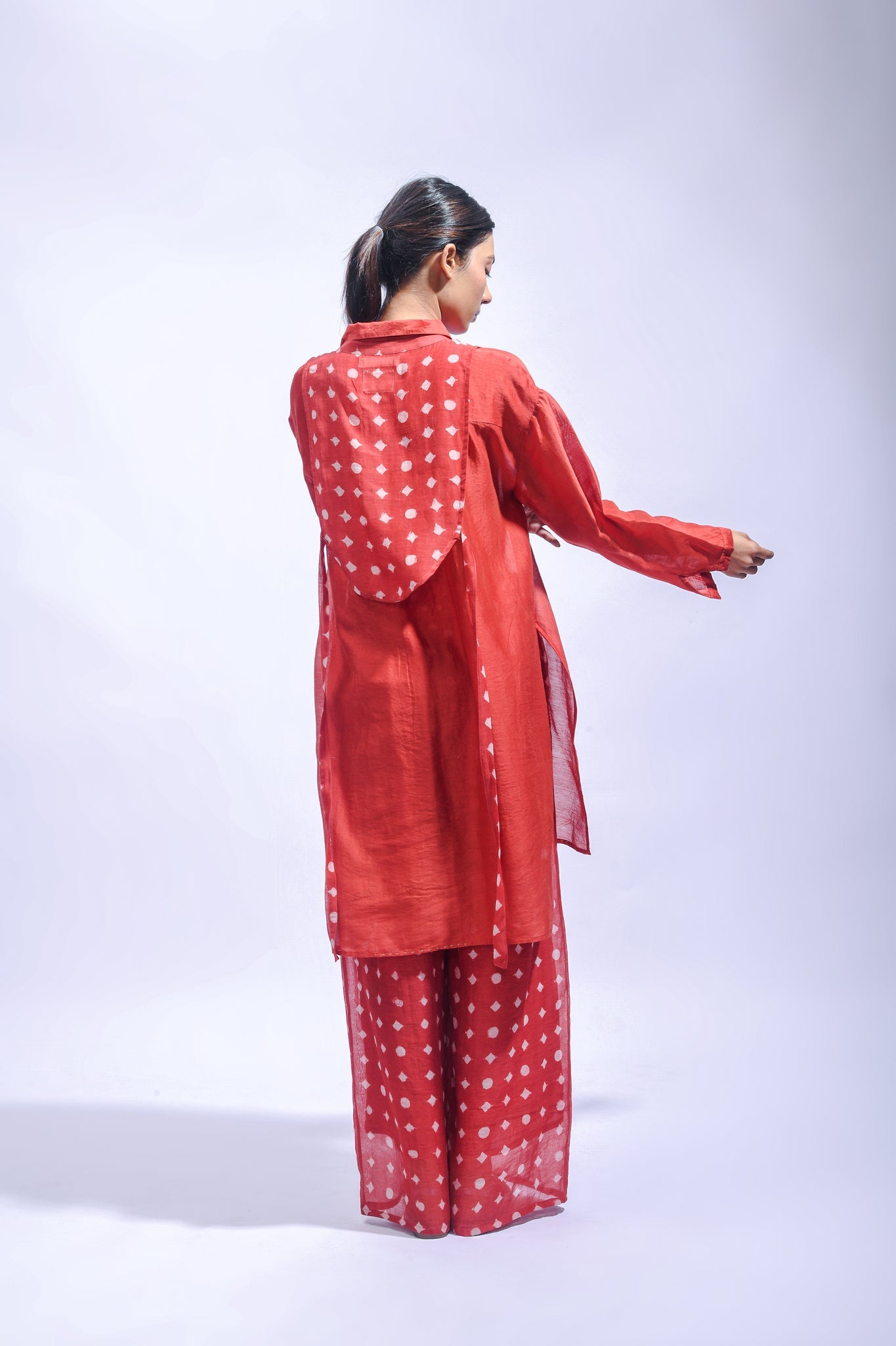 Vermilion Geometry Set - CiceroniKurta Set, Everyday WearJayati Goenka