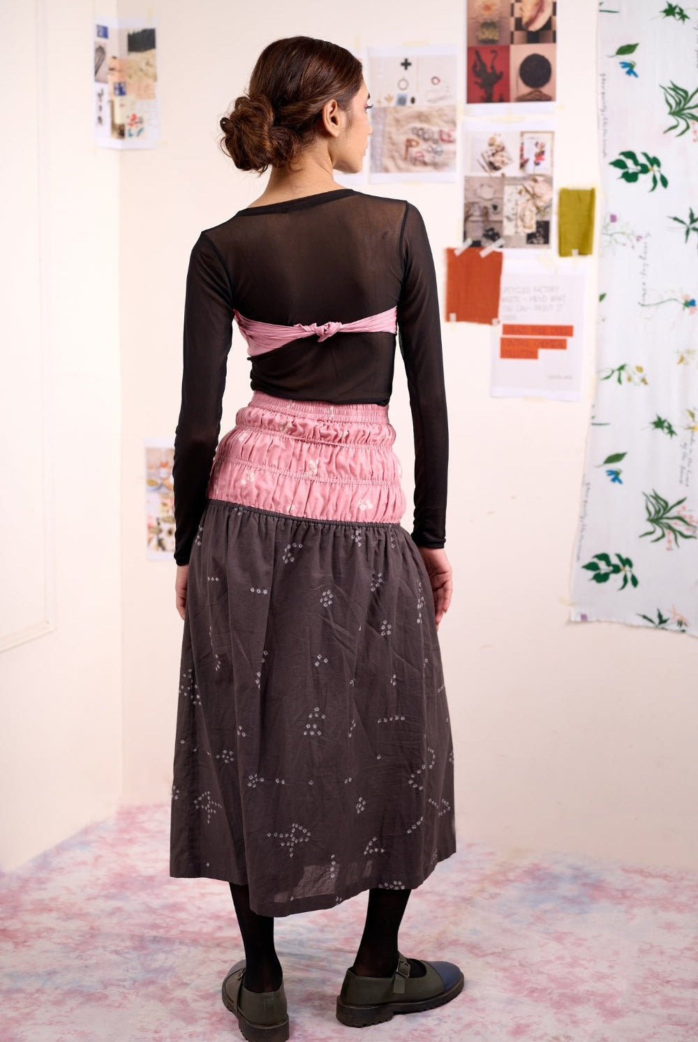 Vine Bandhani Skirt - CiceroniSkirtsDoodlage