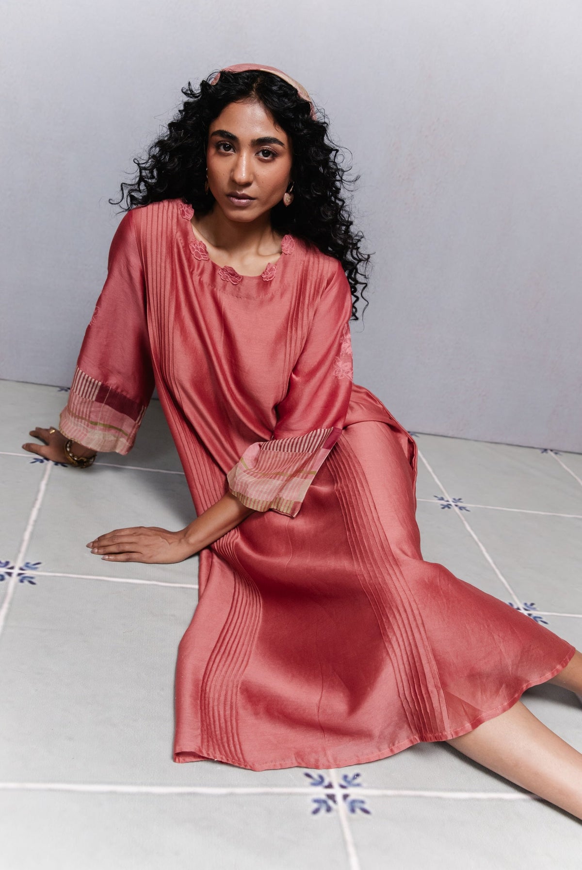 Vine Dress in Peach - CiceroniDressesSubbah