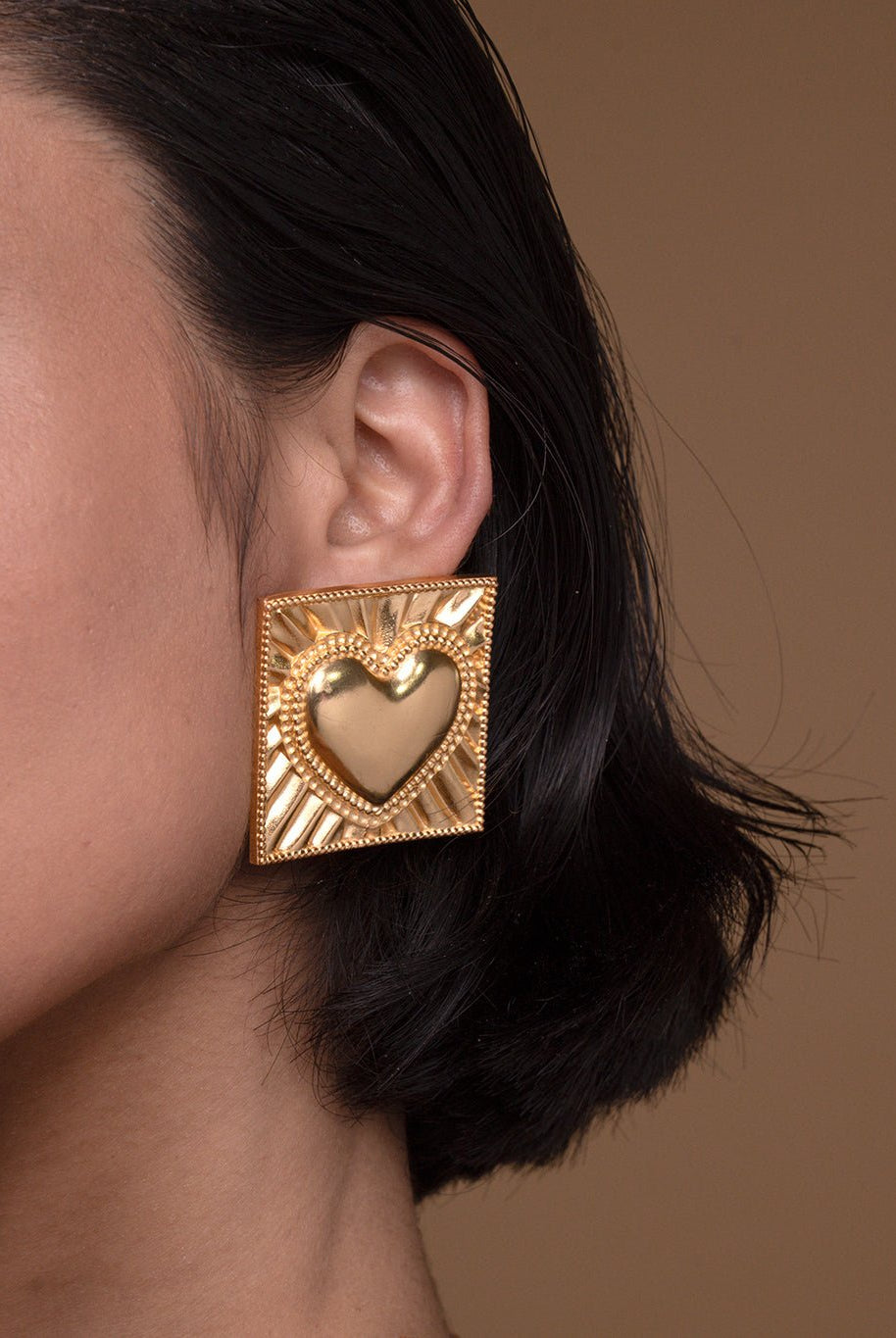 Vintage Heart Earring - CiceroniEarringsEquiivalence