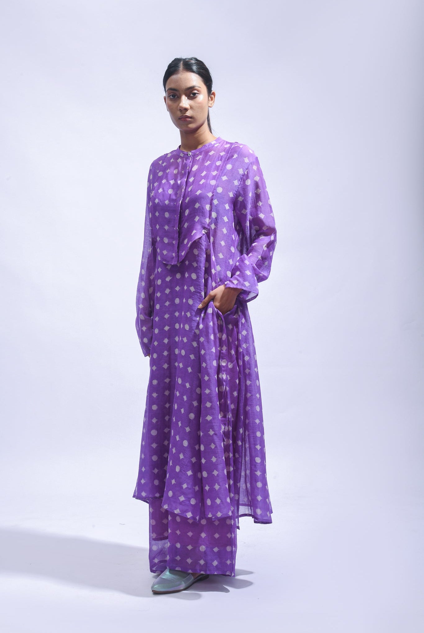 Violet Block Set - CiceroniKurta Set, Everyday WearJayati Goenka