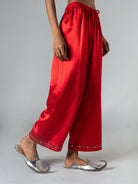 Warli Red Pyjama - CiceroniPyjamaShades of India