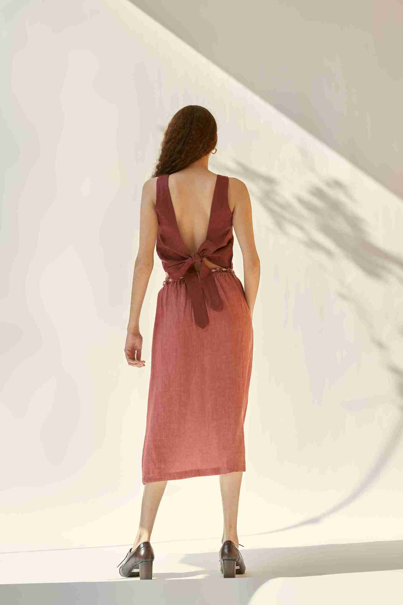 Weekday Set - Burgundy - CiceroniSkirt SetPaeony