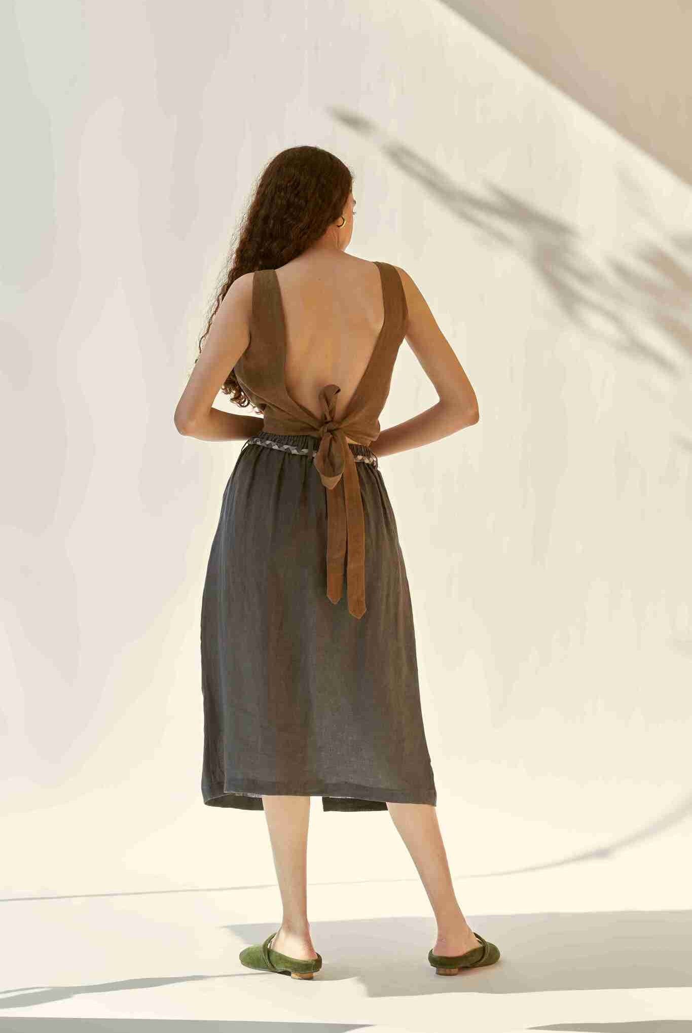 Weekday Skirt - Charcoal - CiceroniSkirtsPaeony