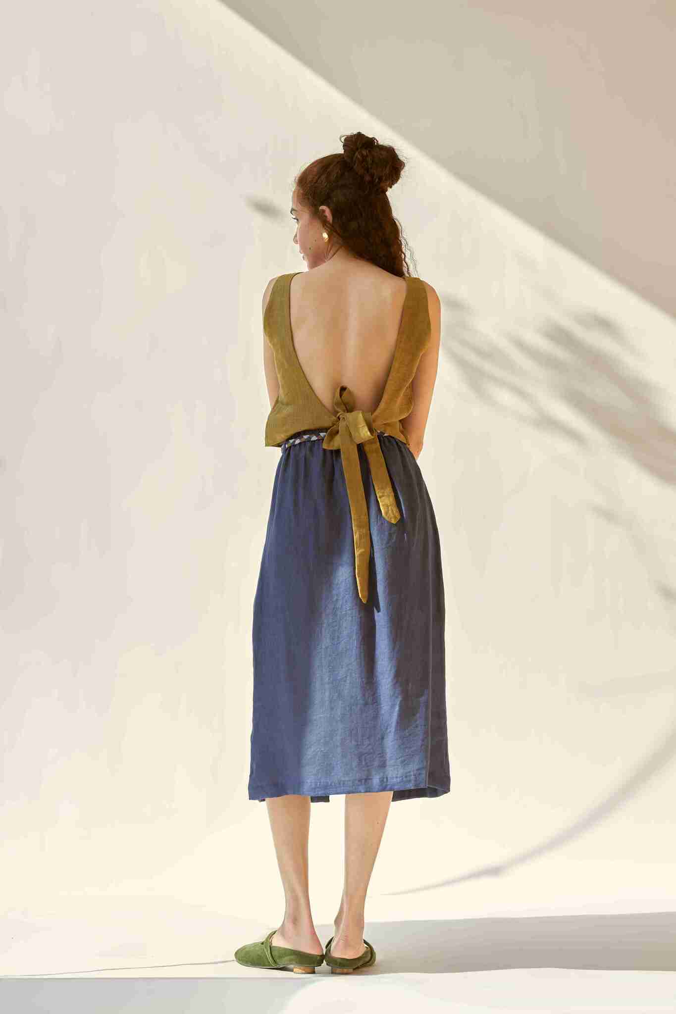 Weekday Skirt - Indigo - CiceroniSkirtsPaeony