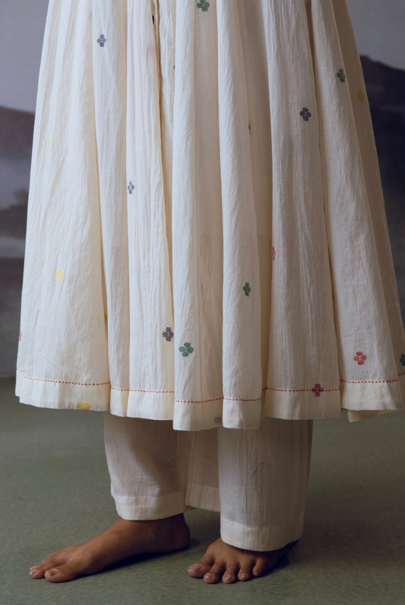 White Ambar Kali Co - ord Set - CiceroniCo - ord SetGulmohar Calcutta