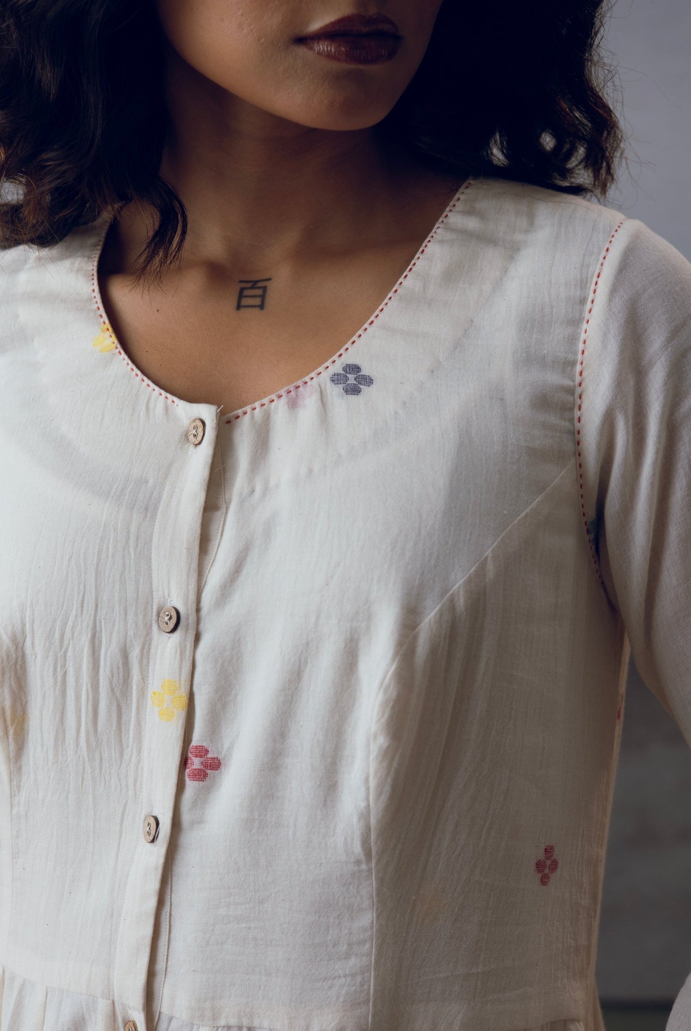 White Ambar Kali Co - ord Set - CiceroniCo - ord SetGulmohar Calcutta