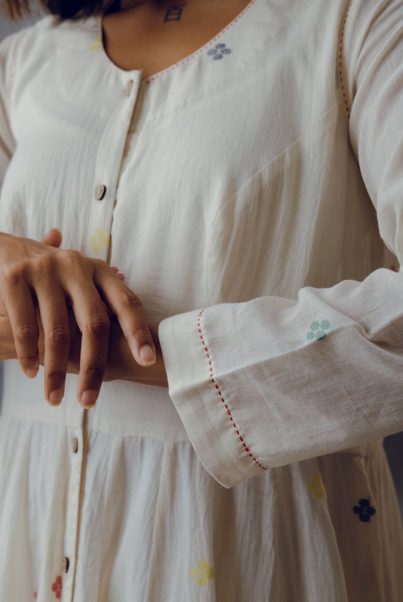 White Ambar Kali Co - ord Set - CiceroniCo - ord SetGulmohar Calcutta